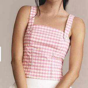 Maeve Gingham Corset Top